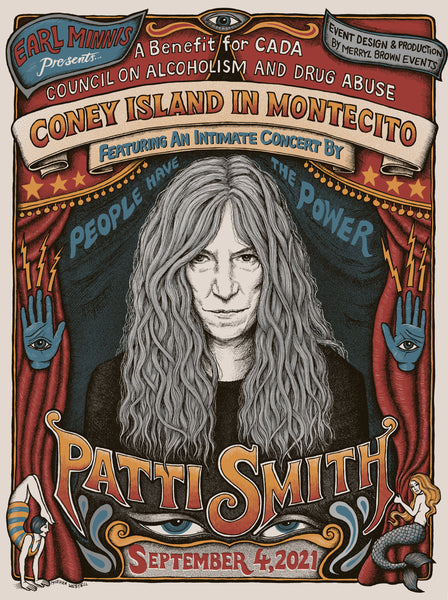 Patti Smith benefit concert poster