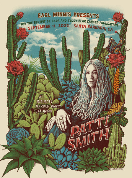 Patti Smith 'Garden Party' concert poster
