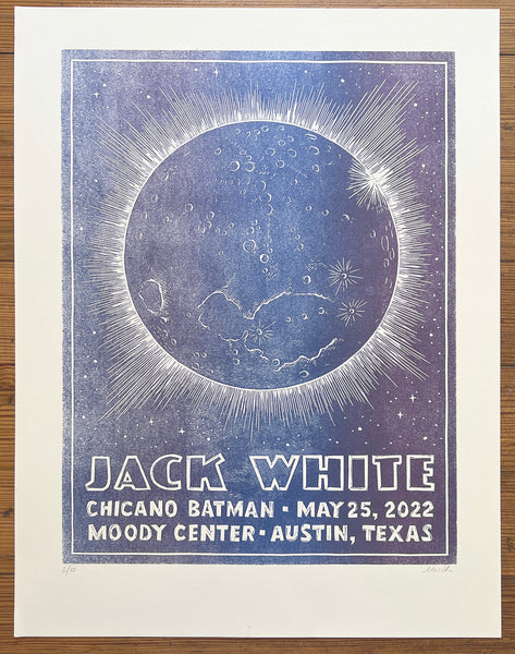Jack White - Solar Eclipse print - blue & purple variant