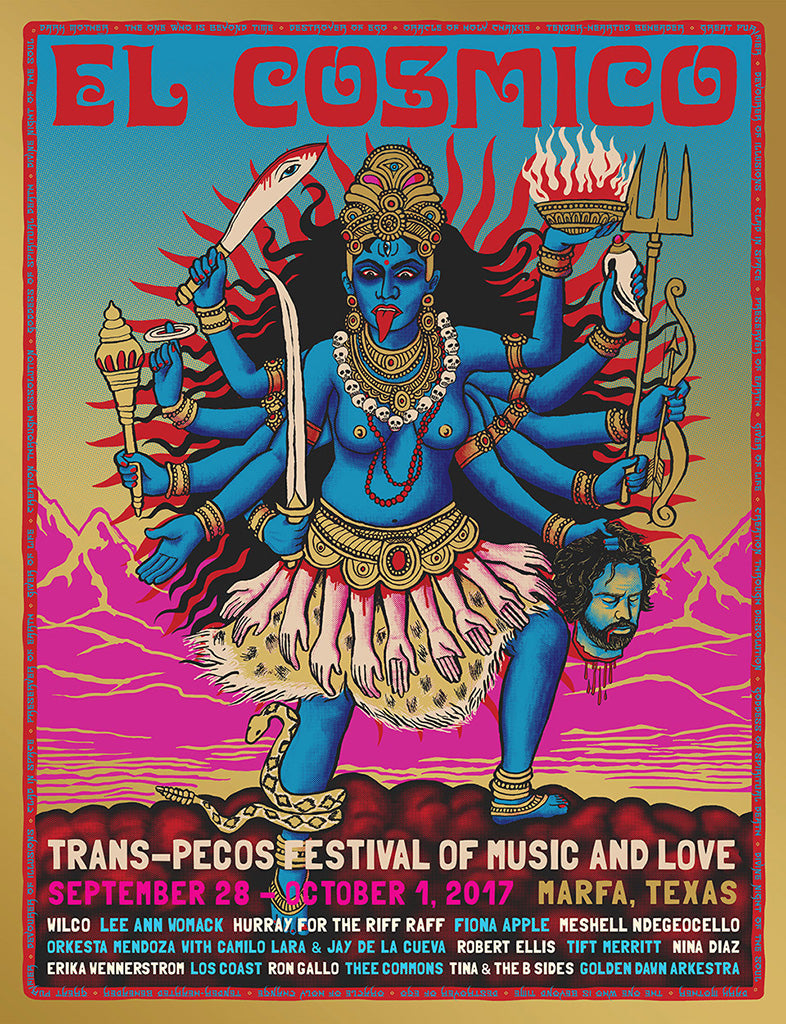 El Cosmico Trans Pecos Festival poster 2017