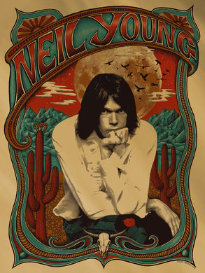 Neil Young - Gold 'mini print'