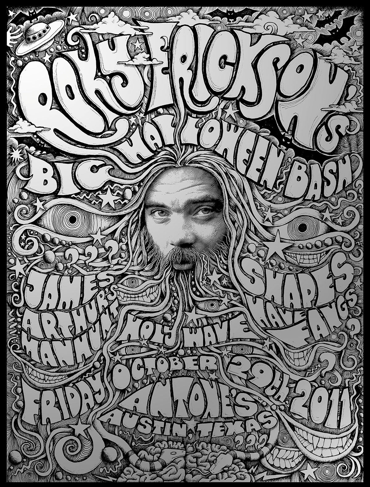 Roky Erickson Halloween show 2011 at Antone's