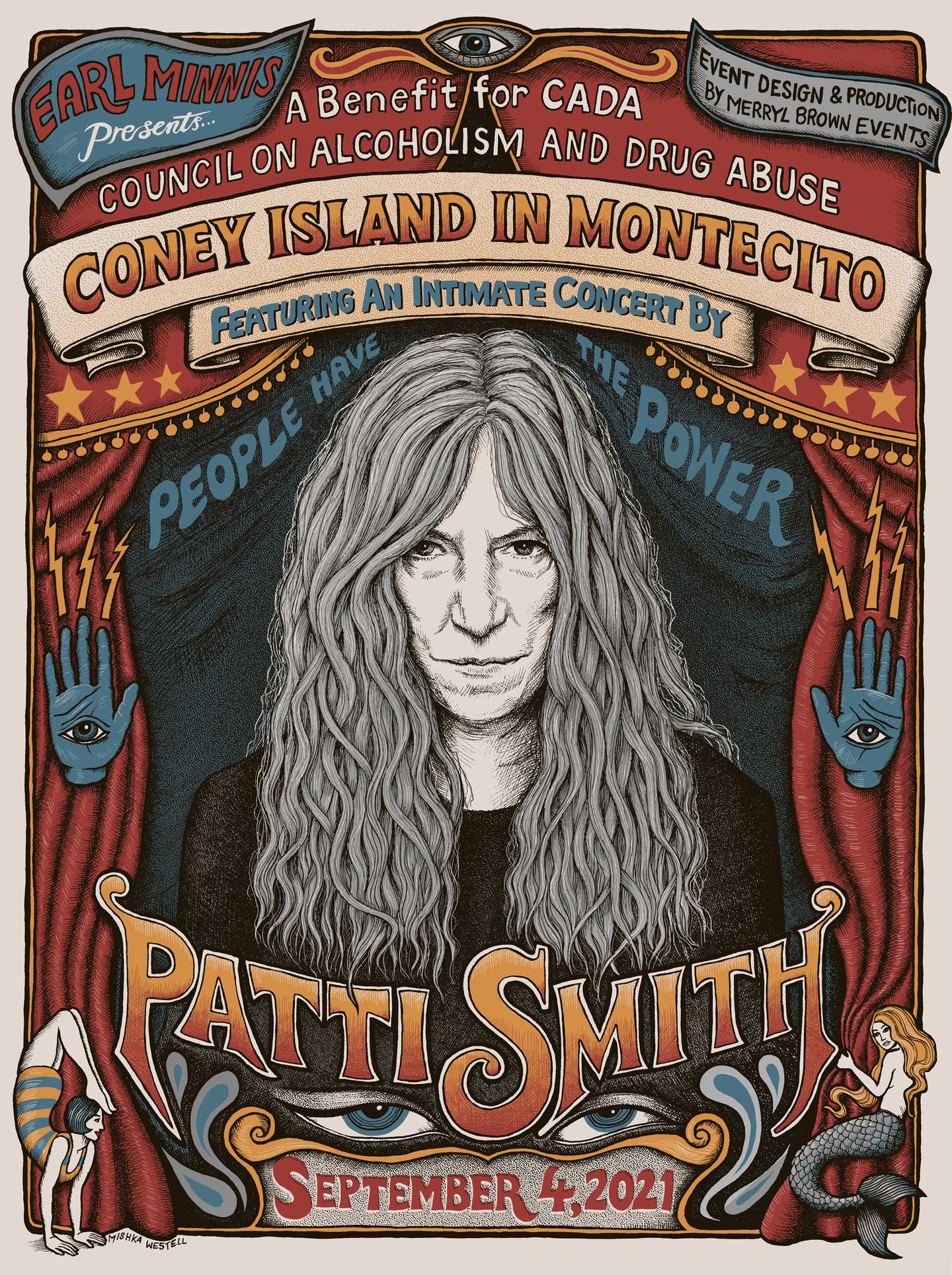 Patti Smith benefit concert poster