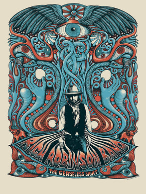Rich Robinson Tour Poster - Orange Blue