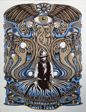 Rich Robinson Tour Poster - Brown/Blue