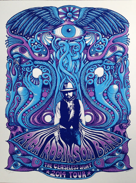 Rich Robinson Tour Poster - Blue/Purple