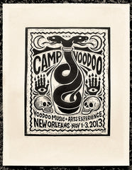 Voodoo Festival VIP Camp block print